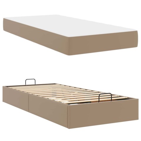 Rama łóżka z materacem Inny 2 pcs Brązowy PVC