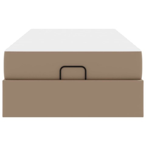 Rama łóżka z materacem Inny 2 pcs Brązowy PVC