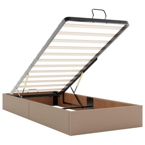 Rama łóżka z materacem Inny 2 pcs Brązowy PVC