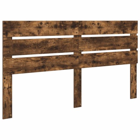 Ramka łóżka Dąb wędzony 200 x 200 cm Materiał drewnopochodny