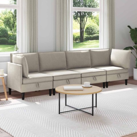 Zestaw mebli do salonu 4 pcs Owies tkanina