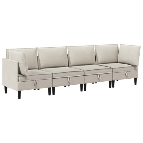 Zestaw mebli do salonu 4 pcs Owies tkanina