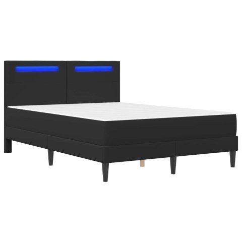 Ramka łóżka z paskami LED Z zagłówkiem 2 pcs Ekoskóra