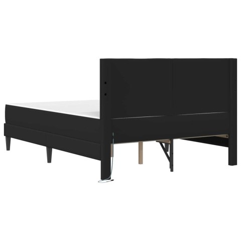 Ramka łóżka z paskami LED Z zagłówkiem 2 pcs Ekoskóra