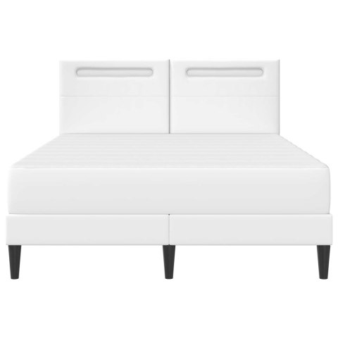 Ramka łóżka z paskami LED Z zagłówkiem 2 pcs Ekoskóra