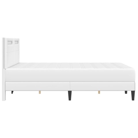 Ramka łóżka z paskami LED Z zagłówkiem 2 pcs Ekoskóra