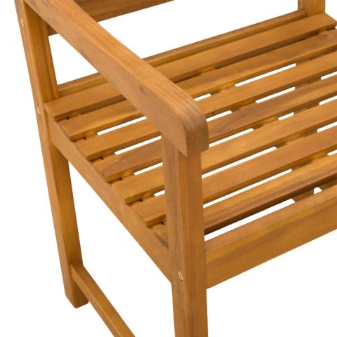 Krzesła ogrodowe 6 pcs naturalny Lite Drewno Akacji