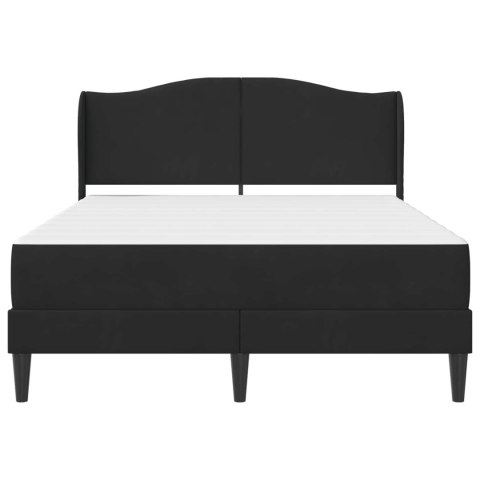 Ramka łóżka Z zagłówkiem 2 pcs Czarny 120 x 190 cm Welur