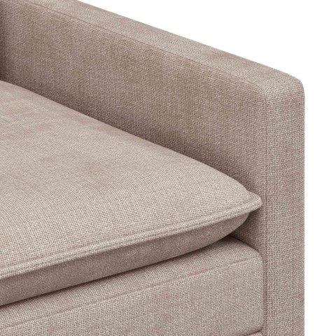Zestaw Sof 2 pcs Beżowy Poliester