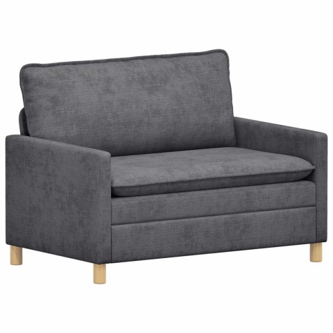 Zestaw Sof 2 pcs ciemnoszary Poliester