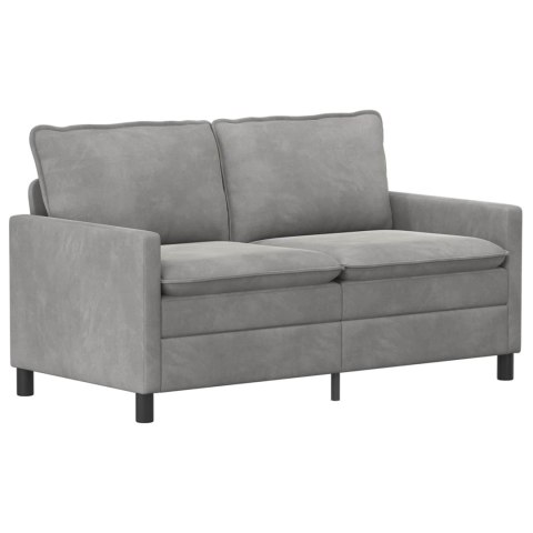Zestaw Sof 2 pcs jasnoszary Welur