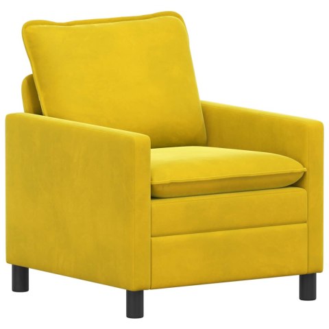 Zestaw Sof 2 pcs żółty Welur