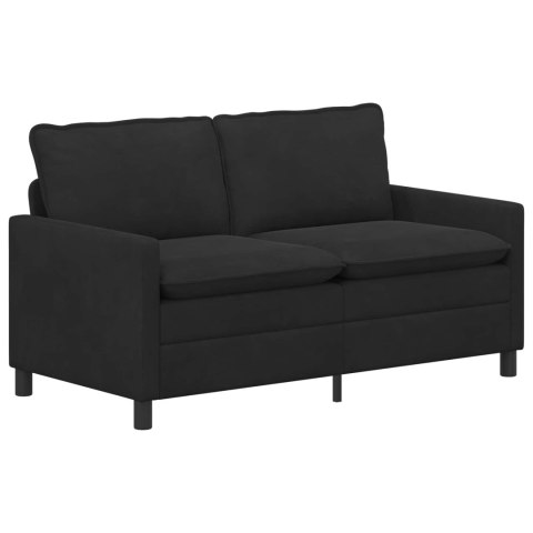 Zestaw Sof 2 pcs Czarny Welur