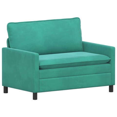 Zestaw Sof 2 pcs Turkusowy Welur