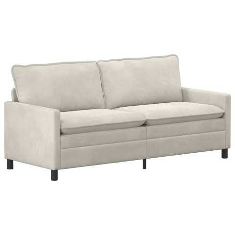 Zestaw Sof 2 pcs kremowy Welur