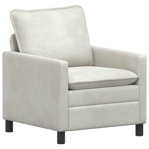Zestaw Sof 2 pcs kremowy Welur