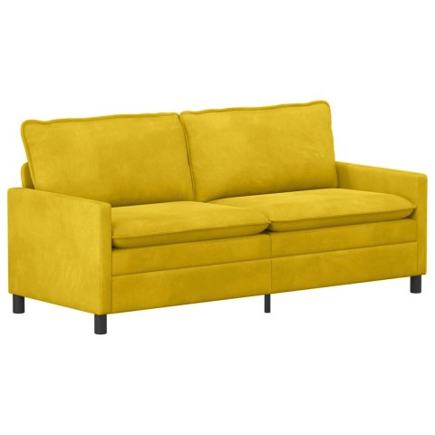 Zestaw Sof 2 pcs żółty Welur