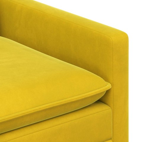 Zestaw Sof 2 pcs żółty Welur