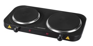 ESPERANZA KUCHENKA ELEKTRYCZNA YELLOWSTONE 1500W + 1000W CZARNA EKH014K (WYPRZEDAŻ)