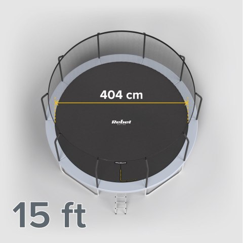 REBEL ACTIVE TRAMPOLINA PRO 15FT/457CM, SIATKA, DRABINKA RBA-8005