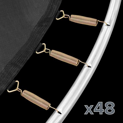 REBEL ACTIVE TRAMPOLINA PRO 8FT/244CM, SIATKA, DRABINKA RBA-8001