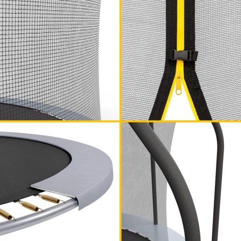 REBEL ACTIVE TRAMPOLINA PRO 8FT/244CM, SIATKA, DRABINKA RBA-8001