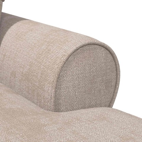 Chaise Lounge z Fartuszkiem Beżowy 157 x 91 x 91 cm ARES