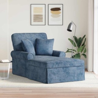 Chaise Lounge z Fartuszkiem niebieski 157 x 91 x 91 cm ARES