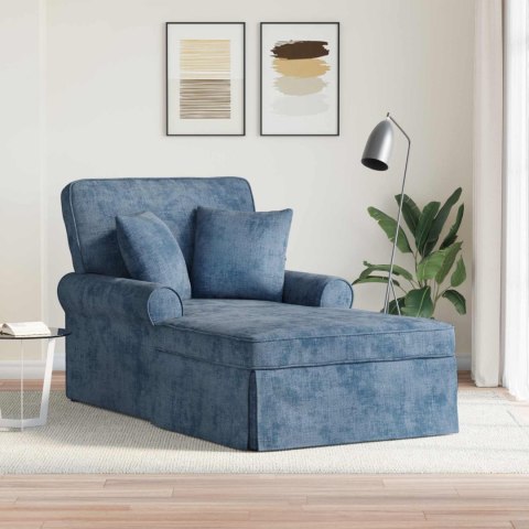 Chaise Lounge z Fartuszkiem niebieski 157 x 91 x 91 cm ARES