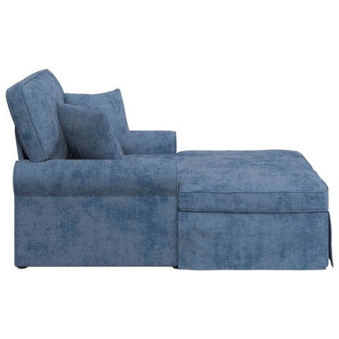 Chaise Lounge z Fartuszkiem niebieski 157 x 91 x 91 cm ARES