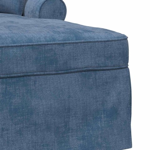 Chaise Lounge z Fartuszkiem niebieski 157 x 91 x 91 cm ARES