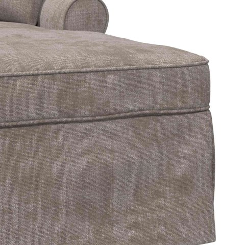 Chaise Lounge z Fartuszkiem piaskowy 157 x 91 x 91 cm ARES