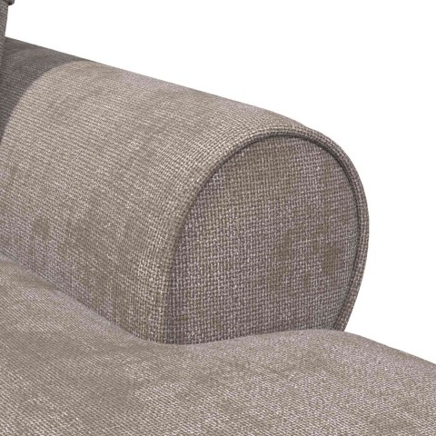 Chaise Lounge z Fartuszkiem piaskowy 157 x 91 x 91 cm ARES