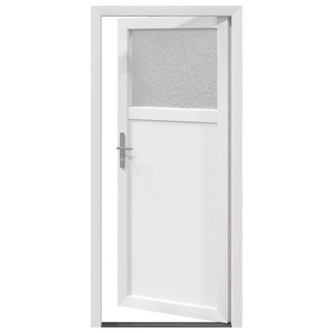 Drzwi Wejściowe Boczne Biały 88 x 198 cm PVC