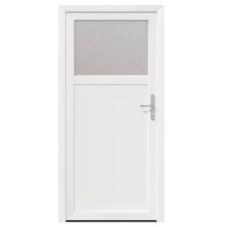 Drzwi Wejściowe Boczne Biały 88 x 198 cm PVC