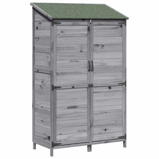 Shed ogrodowy Szary 106,5 x 56 x 176 cm Drewno inżynieryjne