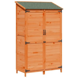 Shed ogrodowy brązowy 106,5 x 56 x 176 cm Drewno inżynieryjne