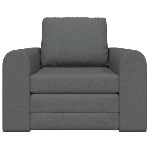 Sofa Bed Ciemnoszary 98 x 71 x 83 cm tkanina