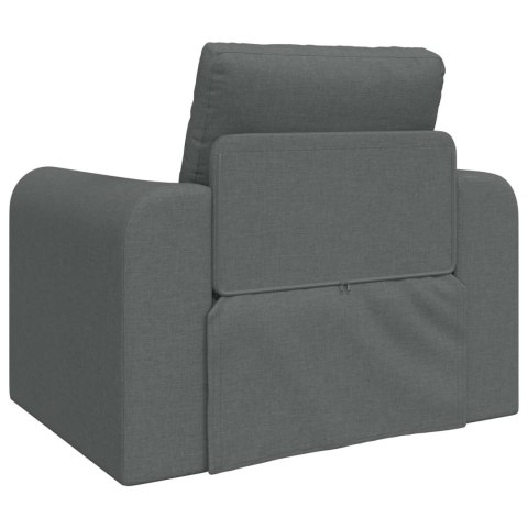 Sofa Bed Ciemnoszary 98 x 71 x 83 cm tkanina