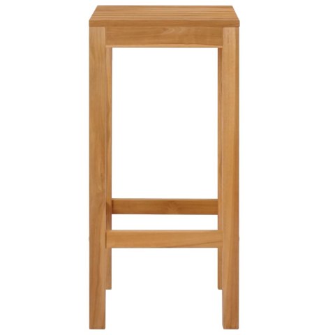Stołek barowy 4 pcs naturalny Lite drewno teakowe