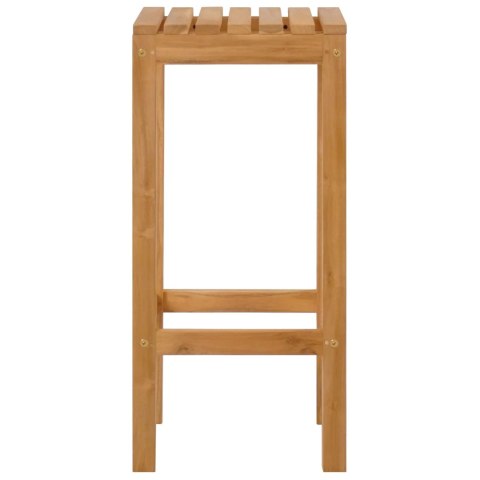 Stołek barowy 4 pcs naturalny Lite drewno teakowe