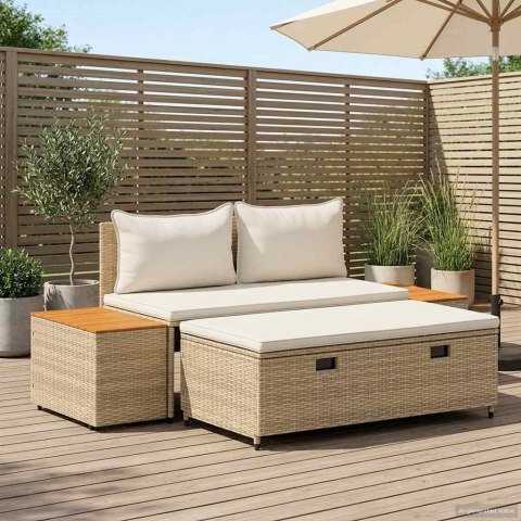 Zestaw sof na zewnątrz 4 -Seater 4 pcs 55 x 30 x 39 cm
