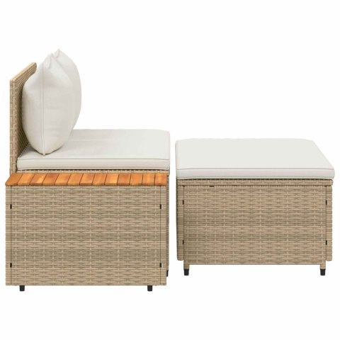 Zestaw sof na zewnątrz 4 -Seater 4 pcs 55 x 30 x 39 cm
