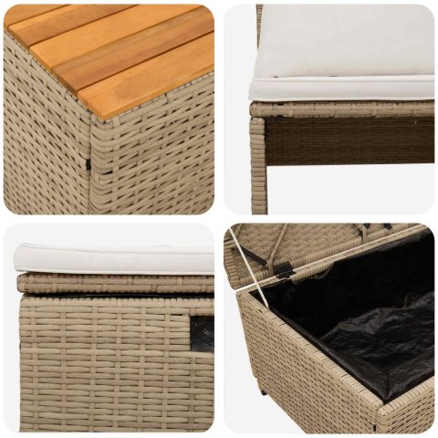 Zestaw sof na zewnątrz 4 -Seater 4 pcs 55 x 30 x 39 cm