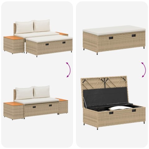 Zestaw sof na zewnątrz 4 -Seater 4 pcs 55 x 30 x 39 cm