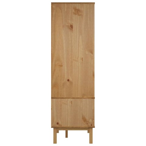 Garderoba OTTA Czarny 76,5 x 53 x 172 cm Lite drewno sosnowe