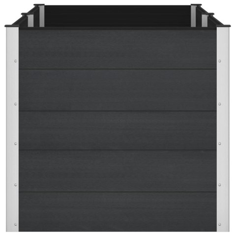 Podniesiona rabata ogrodowa Czarny 200 x 100 x 91 cm