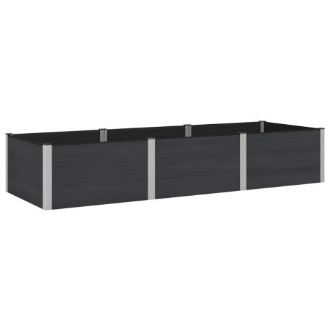 Podniesiona rabata ogrodowa Czarny 300 x 100 x 54 cm