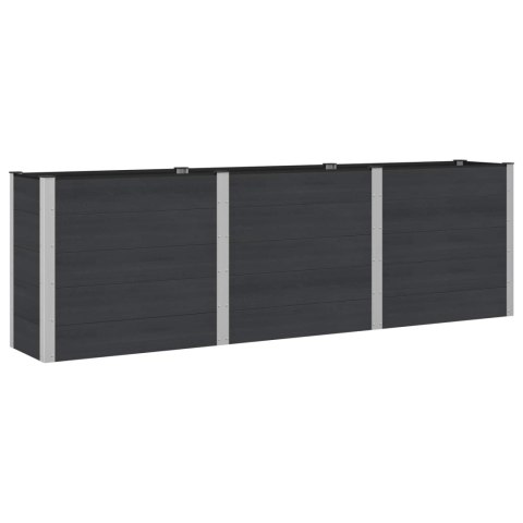 Podniesiona rabata ogrodowa Czarny 300 x 50 x 91 cm