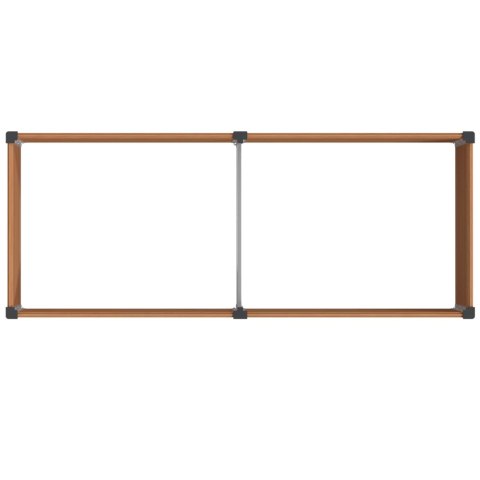 Podniesiona rabata ogrodowa brązowy 250 x 100 x 91 cm